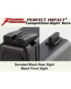Dawson Glock Sight SET Competition, BLK RS 225T / BLK FS 205T